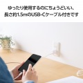 USB Power Delivery 30W AC充電器(C-Cケーブル付属/1.5m) 写真5