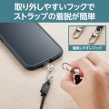 ショルダーストラップ/レザー丸紐4mm/ブラック 写真5