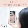 iPhone 16 &me ハイブリッドケース ぷっくりフレーム ミラー 写真5