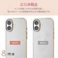 iPhone 16 &me ソフトケース メタリックライン 写真5