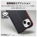 らくらくスマートフォン a / Lite ソフトレザーケース 薄型 磁石付 写真5
