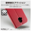らくらくスマートフォン a / Lite ソフトレザーケース 薄型 磁石付 写真5