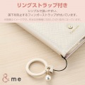 らくらくスマートフォン &me ソフトレザーケース 磁石付 リング付 写真5
