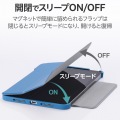iPad mini(A17 Pro) ハイブリッドフラップケース 背面クリア 2アングル スリープ対応 写真5