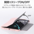 iPad mini(A17 Pro) ハイブリッドフラップケース 背面クリア 2アングル スリープ対応 写真5