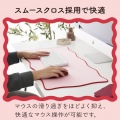 ウェーブ×バイカラーデスクマット“UKIU” 写真5