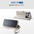 AQUOS wish5 ソフトレザーケース 磁石付 耐衝撃 ハンドストラップ付 写真5