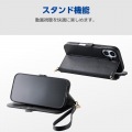 AQUOS R10 ソフトレザーケース 磁石付 耐衝撃 ハンドストラップ付 写真5