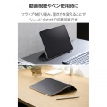 11インチiPad Air(M3/M2) フラップケース 薄型軽量 ファブリック 背面クリア 写真5