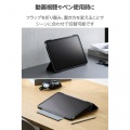 11インチiPad Air(M3/M2) フラップケース 薄型軽量 カラーエッジ 背面クリア 写真5