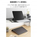 13インチiPad Pro(M4) フラップケース 薄型軽量 ファブリック 背面クリア 写真5