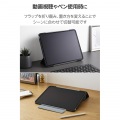 13インチiPad Pro(M4) フラップケース 薄型軽量 カラーエッジ 背面クリア 写真5