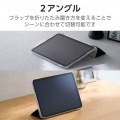 iPad(A16) フラップケース 薄型軽量 背面クリア 2アングル 写真5