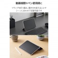 iPad mini(A17 Pro) フラップケース 薄型軽量 ファブリック 背面クリア 写真5
