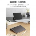 iPad mini(A17 Pro) フラップケース 薄型軽量 ファブリック 背面クリア 写真5