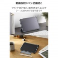 iPad mini(A17 Pro) フラップケース 薄型軽量 カラーエッジ 背面クリア 写真5