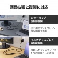 USB Type-C(TM)変換アダプター 2ポート/PD充電付き 写真5