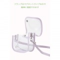 instax mini 12用(チェキ) カメラケース/クリア/ピンク 写真5