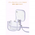 instax mini 12用(チェキ) カメラケース/クリア/パープル 写真5