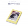 instax(チェキ)mini film用 マグネットフォトフレーム/イエロー 写真5