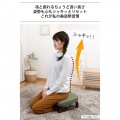 正座椅子 天然木 高さ17cm あぐら 座面傾斜 美姿勢 背筋が伸びる 軽い コンパクト おしゃれ ファブリック ネイビー RMHZ-40-NV 写真5