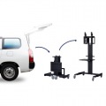 テレビスタンド 折りたたみ 40?55インチ 耐荷重30kg OS-4055 | テレビ モニター スタンド 高さ調節 キャスター付き SDS エスディエス 写真5