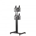 2面 ディスプレイスタンド 上下2面取付用 ディスプレイスタンド 43?55インチ 耐荷重30kg  (1枚あたり) MT-M230 | 高さ調節 SDS エスディエス 写真5