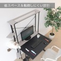 キャットタワー 猫タワーラック LCR-1000 デスクが猫家具になる 据え置き 150cm クリア キャットウォーク 賃貸OK スリム 省スペース 写真5