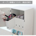 ちわが飾れる推し棚カラボ 推し活 収納 推し 収納 本棚 オタ活 カラーボックス 棚 ジャンボうちわ CD DVD Blu-ray グッズ ビビラボ LBR-430-WW ディスプレイ 写真5