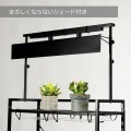ビザールプランツウォールラック LPW-2100-WH ホワイト 観葉植物 植物育成ライト 植物スタンド 壁掛け スチールラック 観葉植物棚 吊り下げ レール 多肉植物 写真5