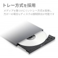 DVDディスクドライブ/M-DISC対応/TypeCケーブル付/USB3.0/グレー 写真5