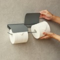 アイアントイレットペーパーホルダー【Tpoy(トビー)】ダブル(ライトグレー) 写真5