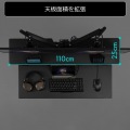 ワイド モニタースタンド BHS-1100MS-BK 配線隠し モニターアーム 取り付け可能 モニター台 卓上 ラック ケーブル 収納 クランプ デュアルモニター対応 写真5
