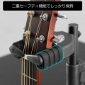 Bauhutte ( バウヒュッテ ) デスク ギタースタンド BHP-GH300-BK デスク用 ギター ハンガー 昇降式 机 後付 写真5