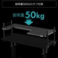 フィギュア デスクラック BHS-1200D-BK デスクを2階建てにするワイドラックノートPC対応 クランプ 後付け 写真5