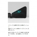 バウヒュッテ フットレストクッションワイド 広々設計 傾斜クッション 安定感&柔らかいウレタンクッション デスク下 足置き ブラック BFT-700C-BK 写真5