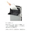 スリムスーツケース LBB-800-GY 約61L ミニテーブル USB ドリンクホルダー 静音キャスター TSA オタ活 推し活 即売会 コミケ コスプレ カメコ サバゲー ドール 写真5