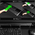 バウヒュッテ キーボードスライダー BHP-K70-BK | キーボード 収納 パソコンデスク 引出し 写真5