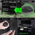 バウヒュッテ ゲーム機収納ラック BHS-380G-BK | ワゴン キャスター付き 収納 ラック スリム 写真5