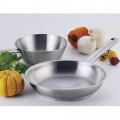 Murano(ムラノ)インダクション 18-8フライパン 20cm ※ IH対応 IH (100V/200V) ガス火対応 | ステンレス 電磁調理器対応 ガス 写真4