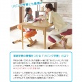 宮武製作所 ミヤタケ プロポーションチェア ブルー | チェア イス 椅子 いす 子どもから大人まで 姿勢 背中 矯正 補助 高さ調節 クッション キャスター 写真5