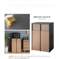2分別キャスターボックス DB-F2100 ブラウン/ブラック 写真5
