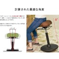 プロポーションスツール CH-800L ライトグレー 宮武製作所 | 椅子 昇降式 回転座面 背筋 猫背 矯正  写真5