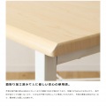 デスク シンプル 100cm パソコンデスク 一人暮らし 新生活 平机 勉強机 45cm テレワーク 在宅 オフィス 省スペース 100 コンパクト スリム ホワイト ナチュラル 写真5