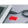 スリムテンキーボード USB2.0ハブ(2ポート)/Tabキー付き ブラック 写真5