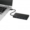 USB3.0 バスパワーハブ 4ポート ケーブル収納 ブラック 写真5