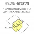 シャッタータップ/雷ガード/4個口/3m/ホワイト 写真5