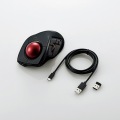 トラックボールマウス/人差指/8ボタン/チルト機能/有線/無線/Bluetooth/1000万回耐久/ブラック 写真5