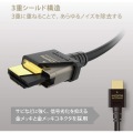 HDMIケーブル/HDMI2.1/3.0m/ブラック 写真5