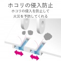 ほこり防止シャッター付 雷ガードタップ 写真5